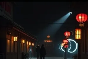 苔痕剧中石阶上青苔与雨滴的微距